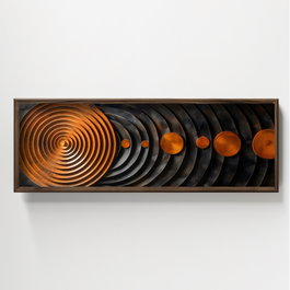 Wallity HUM023 Cuadro Decorativo Enmarcado Multicolor